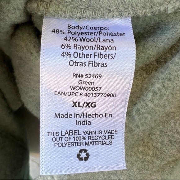 FREE ASSEMBLY SOFT WOOL BLEND SAGE GREEN SHACKET SIZE XL EUC - Picture 9 of 14